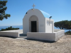 Eine niedliche Kirche auf der Spitze der Kos Insel